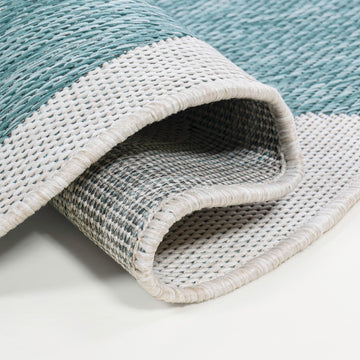 Alice Classic Cottage Two-tone Scalloped Indoor/Outdoor Area Rug